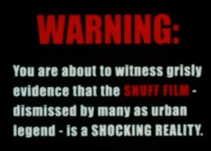 HEADSHOT:  Is there anything funnier than a Snuff Film?