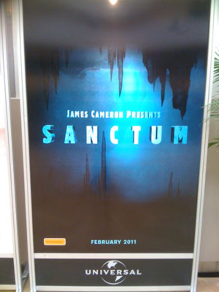 First Glimpse: Teaser Posters for THE THING Prequel and James Cameron's SANCTUM!