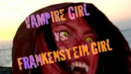 Break Out The Rain Slickers And Brace For Arterial Spray! VAMPIRE GIRL VS FRANKENSTEIN GIRL Is Here!