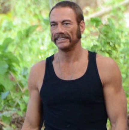 Van Damme, Meet Sideburns. First Shot Of JCVD On Set Of WELCOME TO THE JUNGLE.