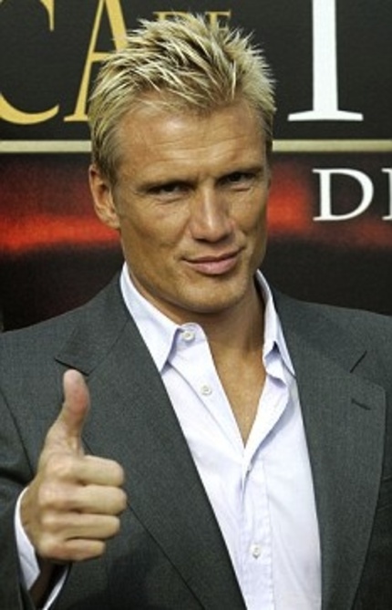 Dolph Lundgren Dyes His Hair Black and Puts On Barry White.