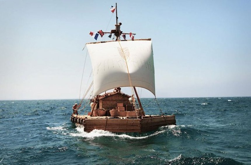 Norwegian Explorer Cross The Pacific Ocean...On A Wooden Raft!?  First Trailer For KON-TIKI