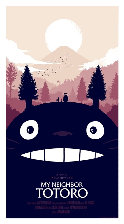 Mondo Unveil Olly Moss' Limited Edition MY NEIGHBOR TOTORO Poster