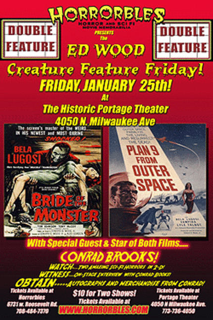 ED WOOD DOUBLE FEATURE WITH CONRAD BROOKS IN ATTENDANCE!!