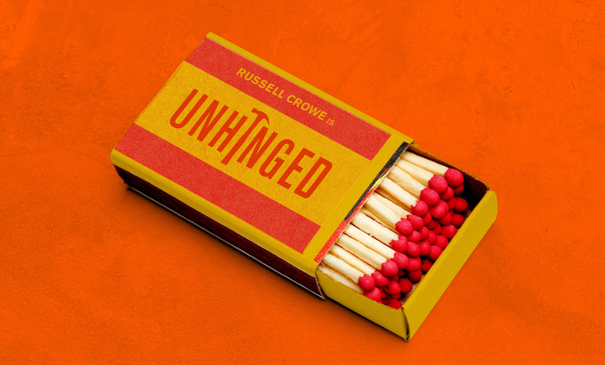 Friday One Sheet: Fire and Matches in UNHINGED