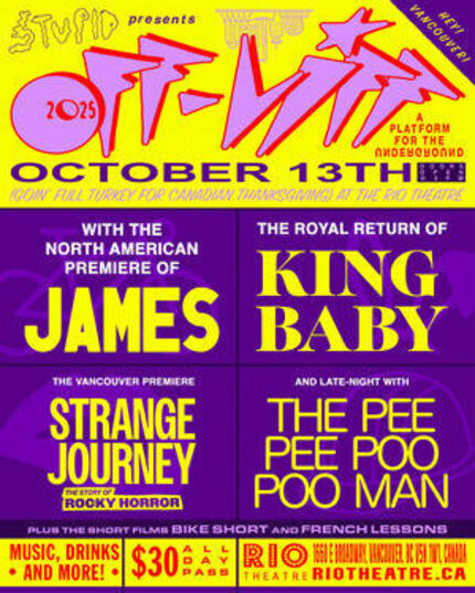 OFF-VIFF 2025: Single-Day Lineup Includes JAMES, STRANGE JOURNEY: THE STORY OF ROCKY HORROR, And THE PEE PEE POO POO MAN