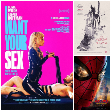 Now Playing: I WANT YOUR SEX, THE SAMURAI AND THE PRINCESS, SPIDER-MAN: BRAND NEW DAY